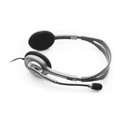 罗技（Logitech）立体声耳机H111（黑色）